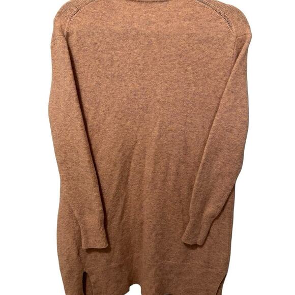 Madewell Kent Open Front Cardigan Sweater Slouchy Fit Wool Blend Brown Size XS - Picture 5 of 9